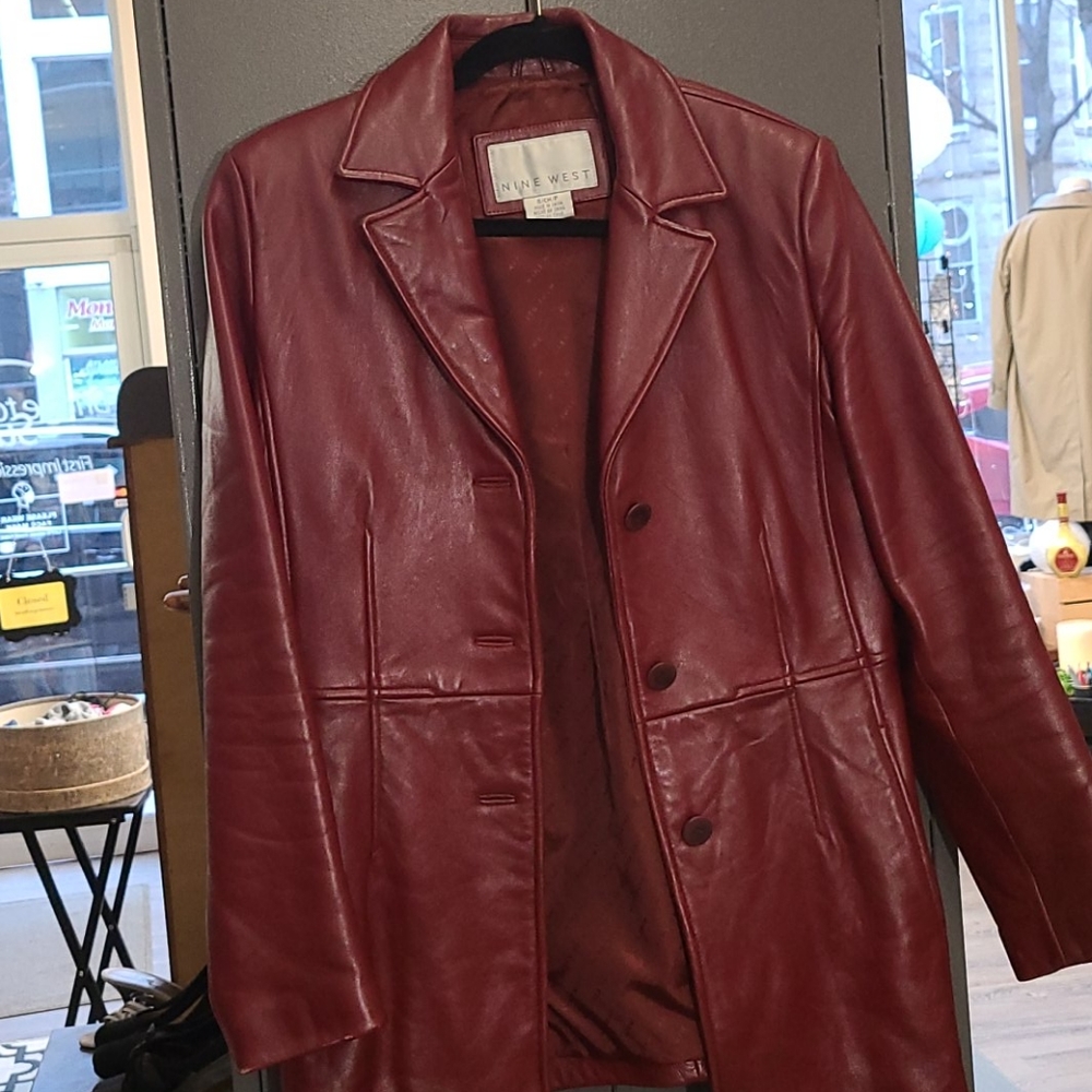 Nine West Leather Coat